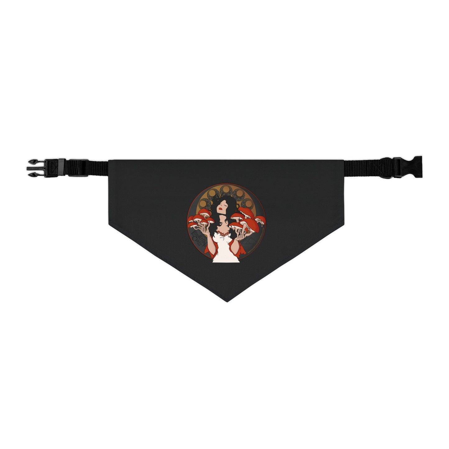 Bandana Collar - The Mystique of Mycelium Logo - Alt Rock Band Leadership Class