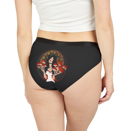 Women's Underwear - Leadership Class Mystique of Mycelium Logo White Dress Mushroom Design